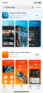 Aplicaciones que funcionan con AirPlay
