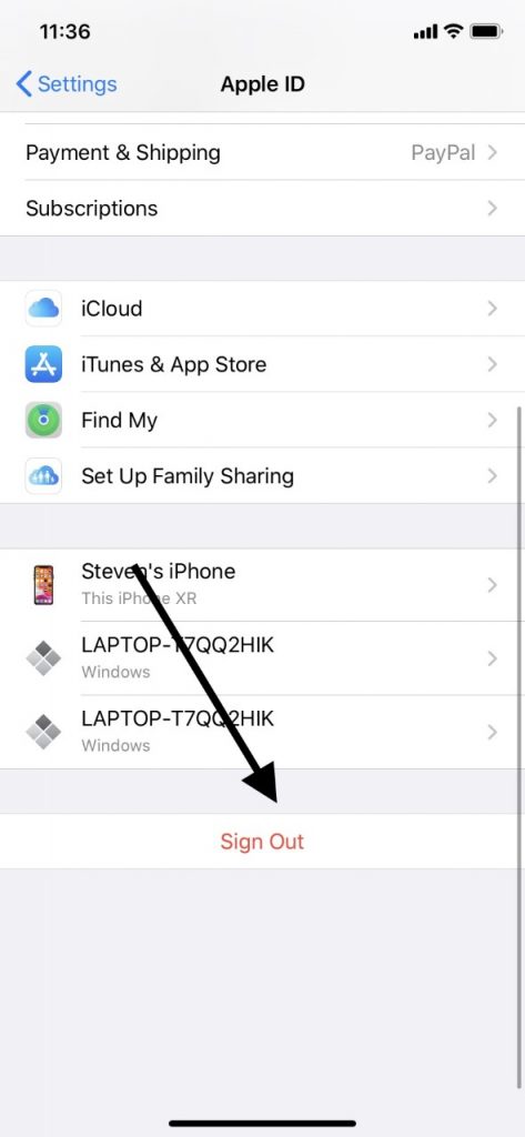 Cambiar el ID de Apple de iPad registrando