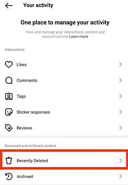 Instagram se eliminó recientemente