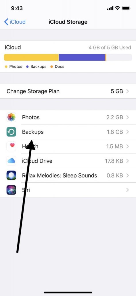 Mira las copias de seguridad de tu iPad en iCloud