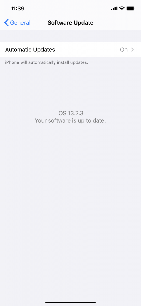 Actualizar a los últimos iOS