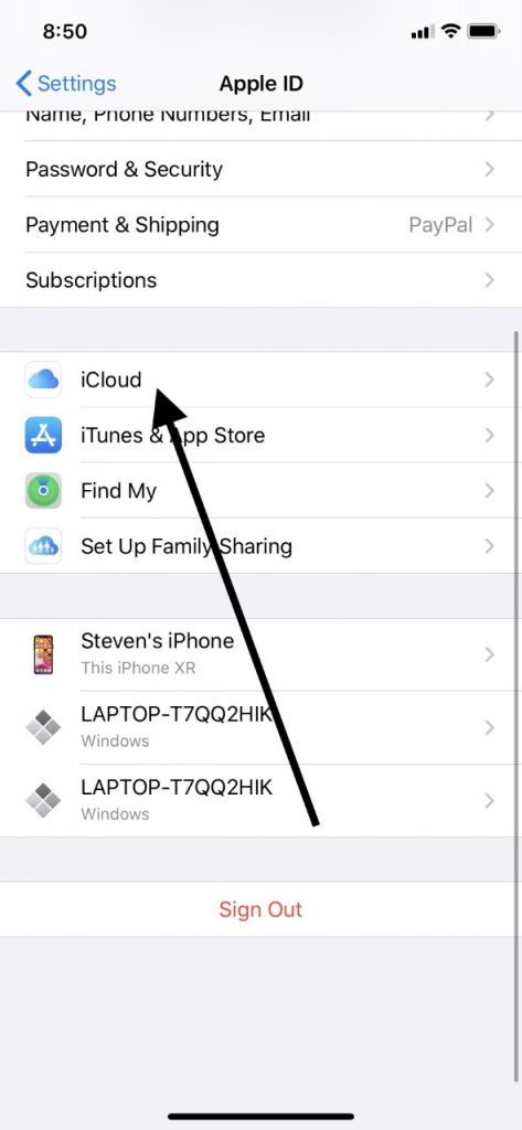 Puede iniciar sesión en una cuenta de iCloud diferente