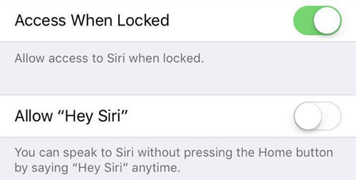 Habilitar Hey Siri