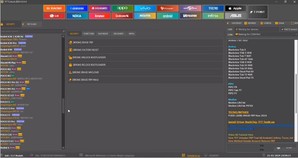 Herramienta de derivación de Android 15 FRP