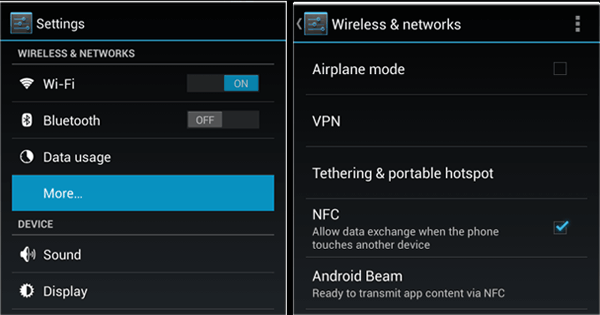 Habilitar NFC en Android