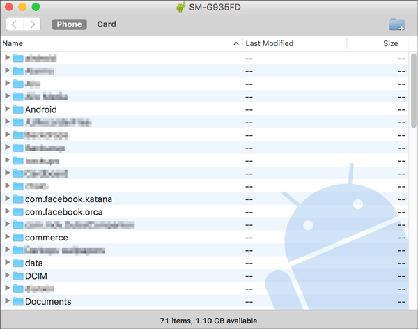 Copia de seguridad de Android a Mac con transferencia de archivos de Android