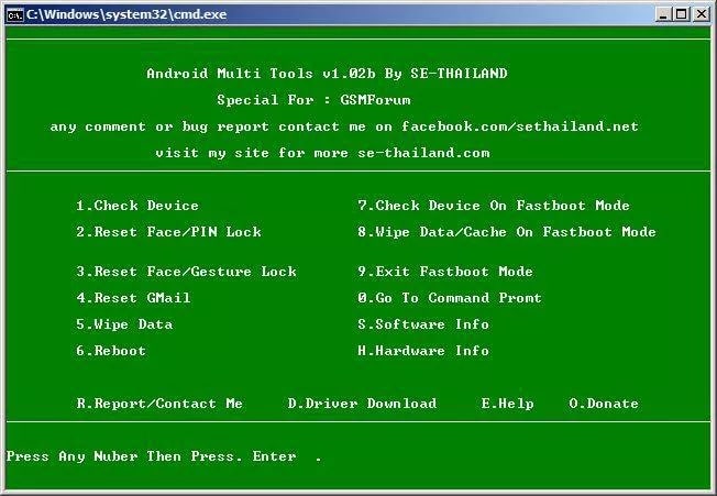 Android Multi Tools para salir del modo Fastboot