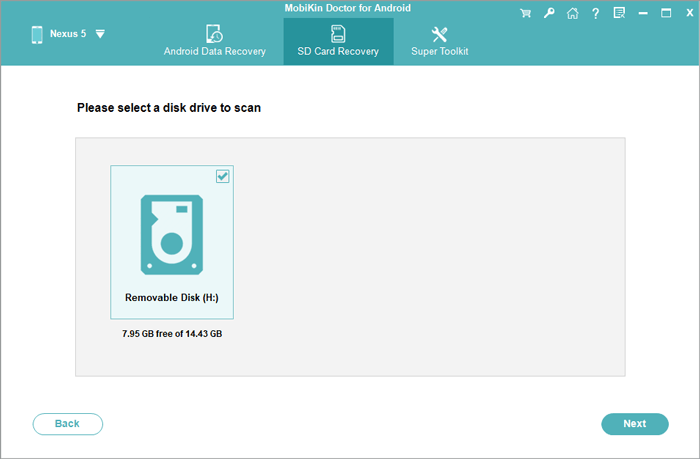 escanear la tarjeta SD de Android