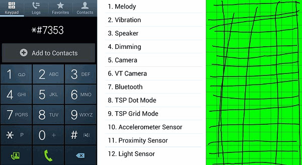 Prueba la pantalla táctil en el teléfono Android