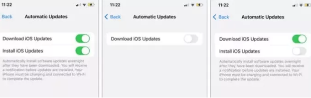 Cancelar actualización de iPhone iOS 17 a través de la actualización automática de iOS
