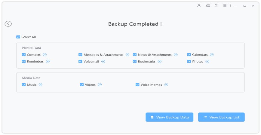 Con éxito, copia de seguridad de iPhone sin iTunes o iCloud