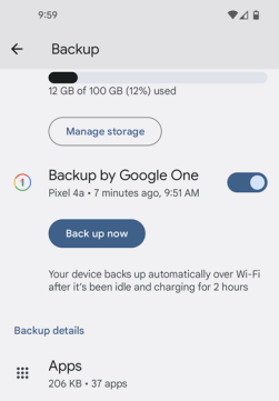 ¿Cómo hago una copia de seguridad de mi teléfono y lo reinicio a través de Google One?
