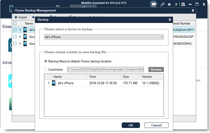 Realice una copia de seguridad de iPhone a computadora o iTunes
