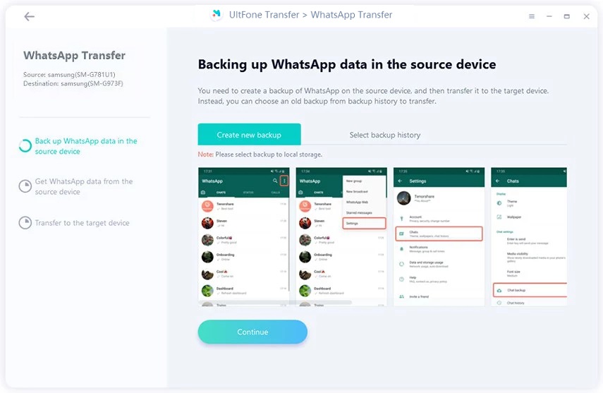 Copia de seguridad de datos de whatsapp android