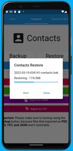 Restaurar los registros de llamadas en Android con la copia de seguridad del registro de llamadas y la exportación de PDF