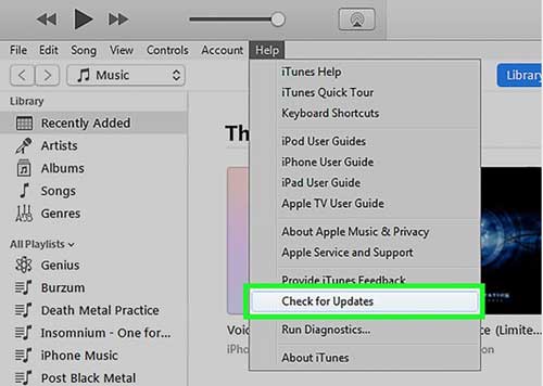 Instale la última versión de iTunes