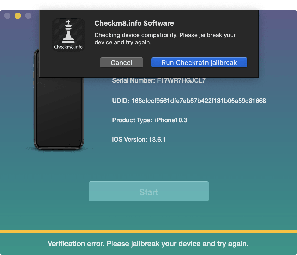 Jailbreak iPhone checkm8