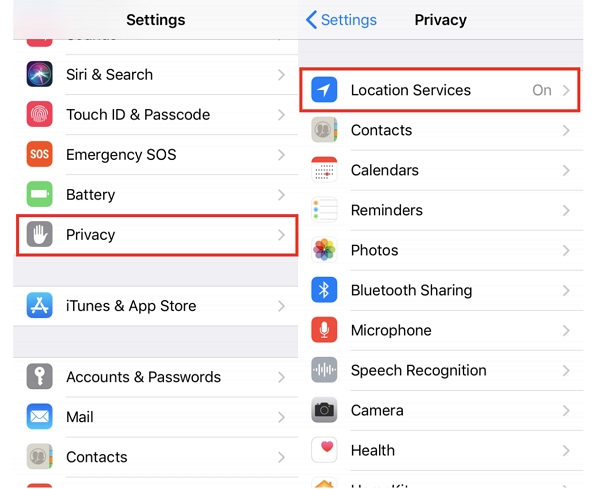 Desactivar la función GPS en iOS