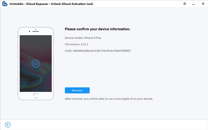 Confirmar la información del dispositivo