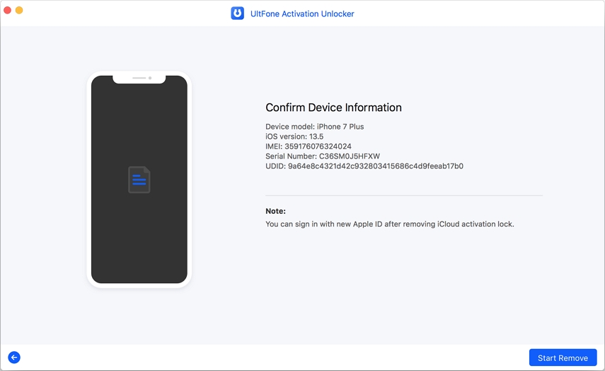 Comience a eliminar el bloqueo de activación de iCloud
