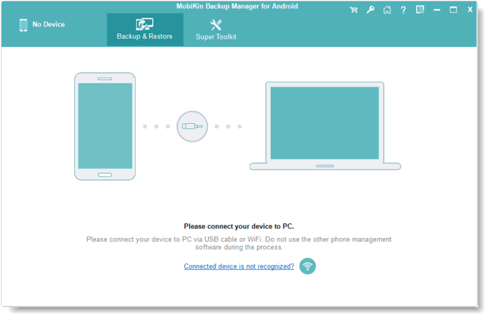 Conecte el dispositivo Android a través de Wi-Fi