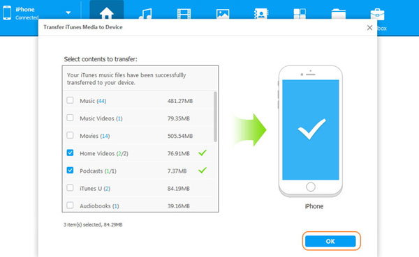 Compartir archivos iTunes con iPhone