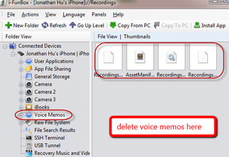 borrador de notas de voz de iPhone