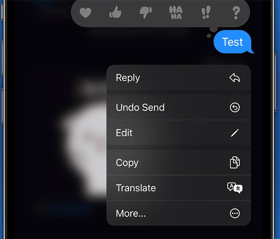 Editar un iMessage enviado