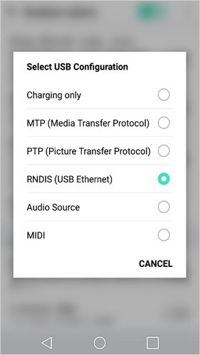 Abrir depuración USB en LG 8