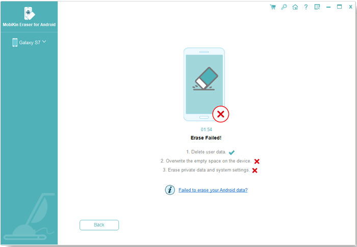 No borrar los datos de Android - Caso 2
