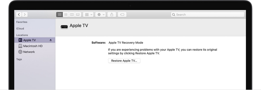 Restaurar Apple TV