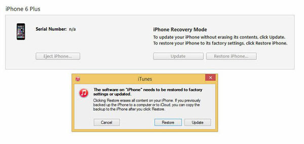 Lleve a iPhone al modo de recuperación