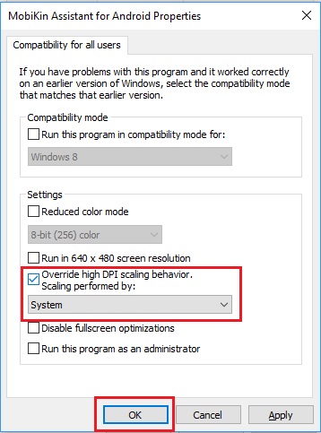 Fuente de software Fuente demasiado pequeño