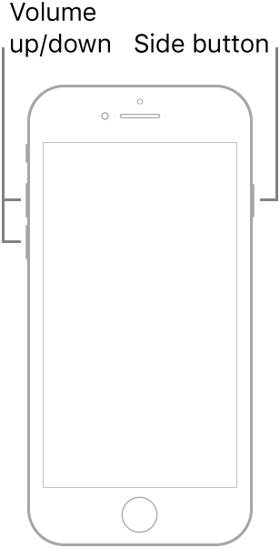 Force reiniciar iPhone 8 o iPhone SE 2nd Gen y luego