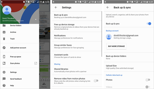Cómo hacer una copia de seguridad de la tableta Android a Google Photos