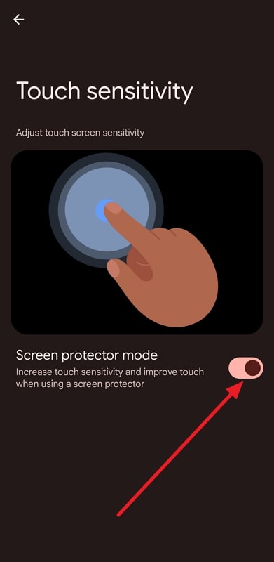 Habilitar el modo protector de pantalla