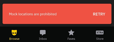 La ubicación simulada de Grindr no funciona