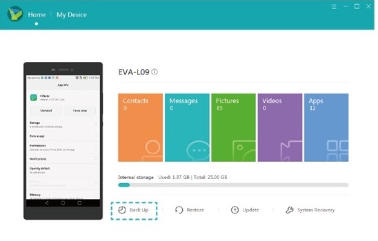 Mueva archivos de Huawei a PC con Hisuite