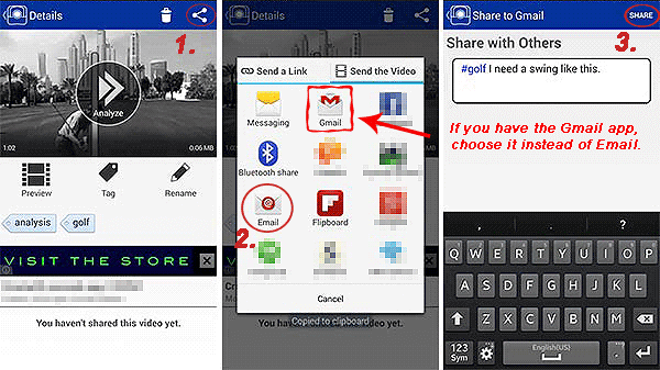 Transfiera videos de Android a Android con Gmail