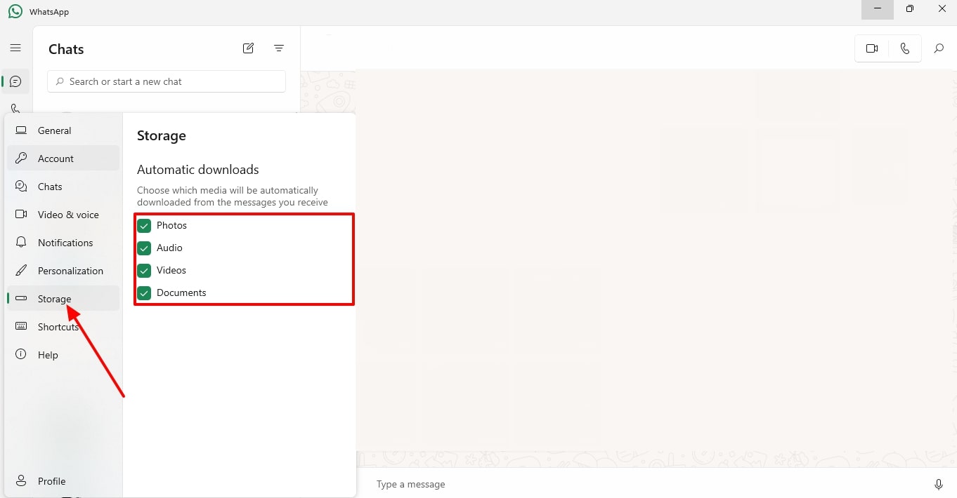 Descargar descargas automáticas del almacenamiento