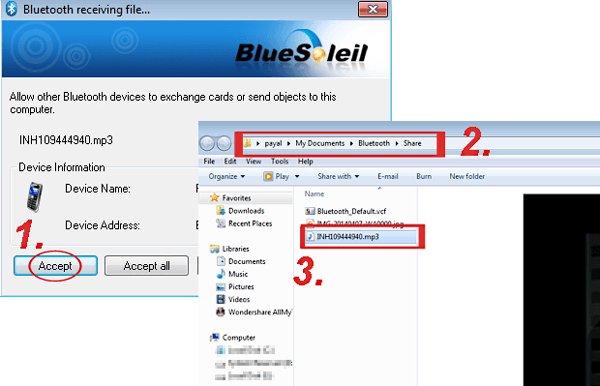 Realice una copia de seguridad de Huawei a la computadora por Bluetooth