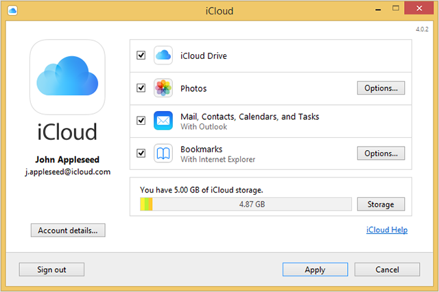Guardar fotos de iCloud en la unidad flash a través de la aplicación iCloud