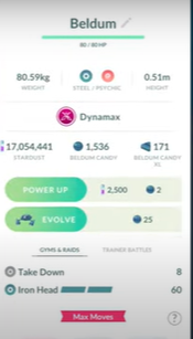 Busque el menú Dynamax