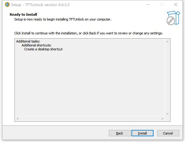Instalar la herramienta de desbloqueo TFT