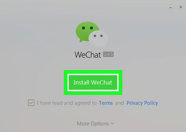 reinstalar WeChat