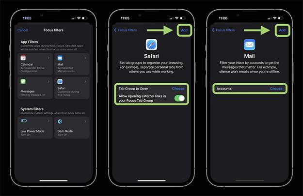 iOS 16 nuevos filtros de enfoque y modo de enfoque