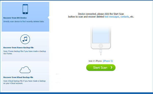 Iniciar el software de recuperación de iPhone WhatsApp