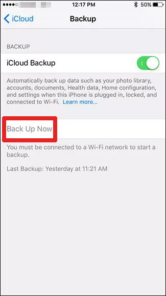 Mueva los datos del iPhone a la computadora portátil con iCloud