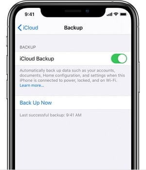Verifique la copia de seguridad de iCloud