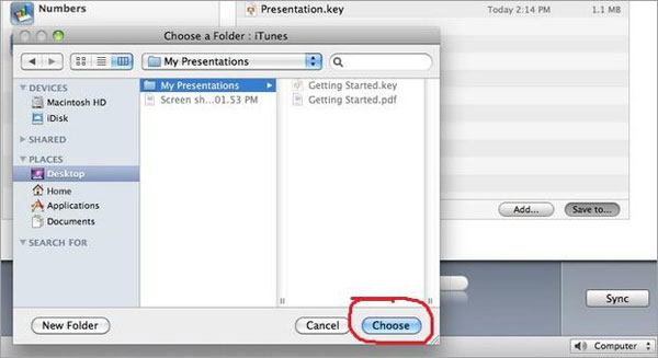 Copiar archivos iTunes a IDEVICE